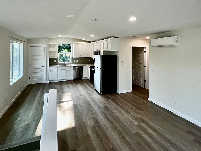Great room and kitchen.
