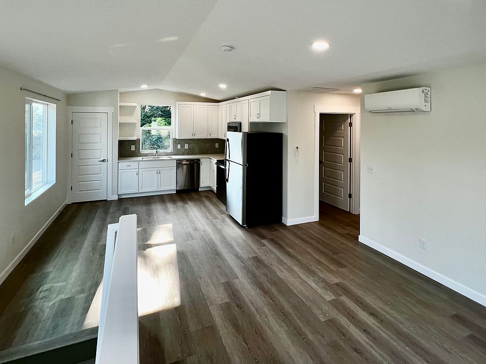 Great room and kitchen.