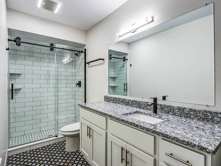 Typical bathroom finish