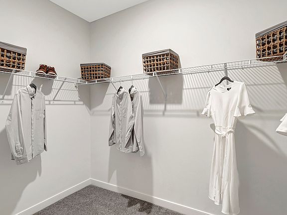 Spacious walk-in closet