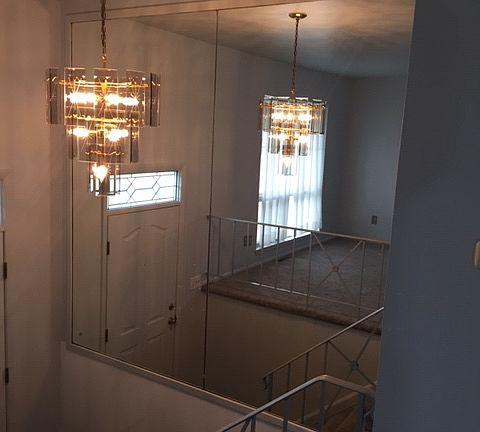 Newly painted foyer