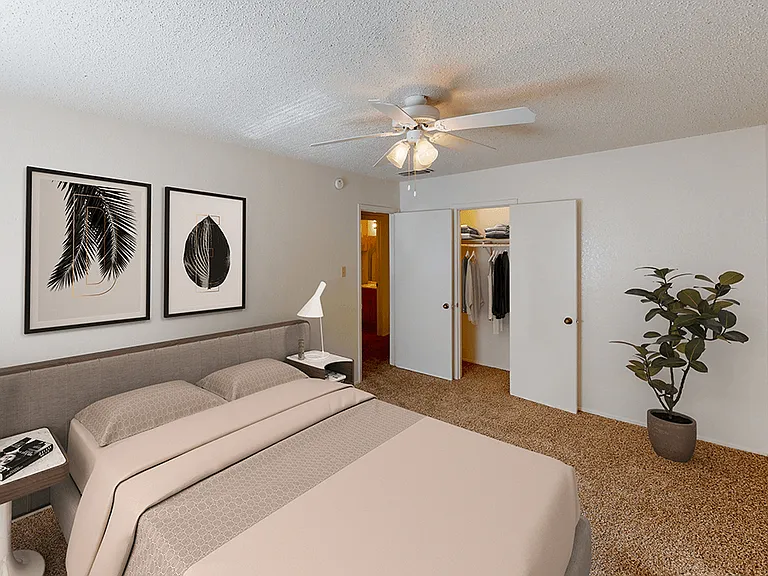 Bedroom with Attached Bathroom