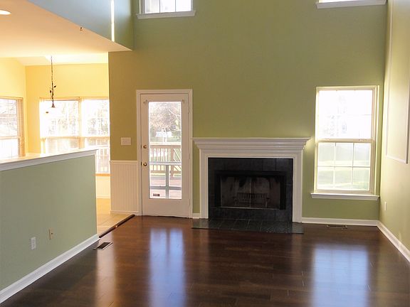 Family room with fireplace