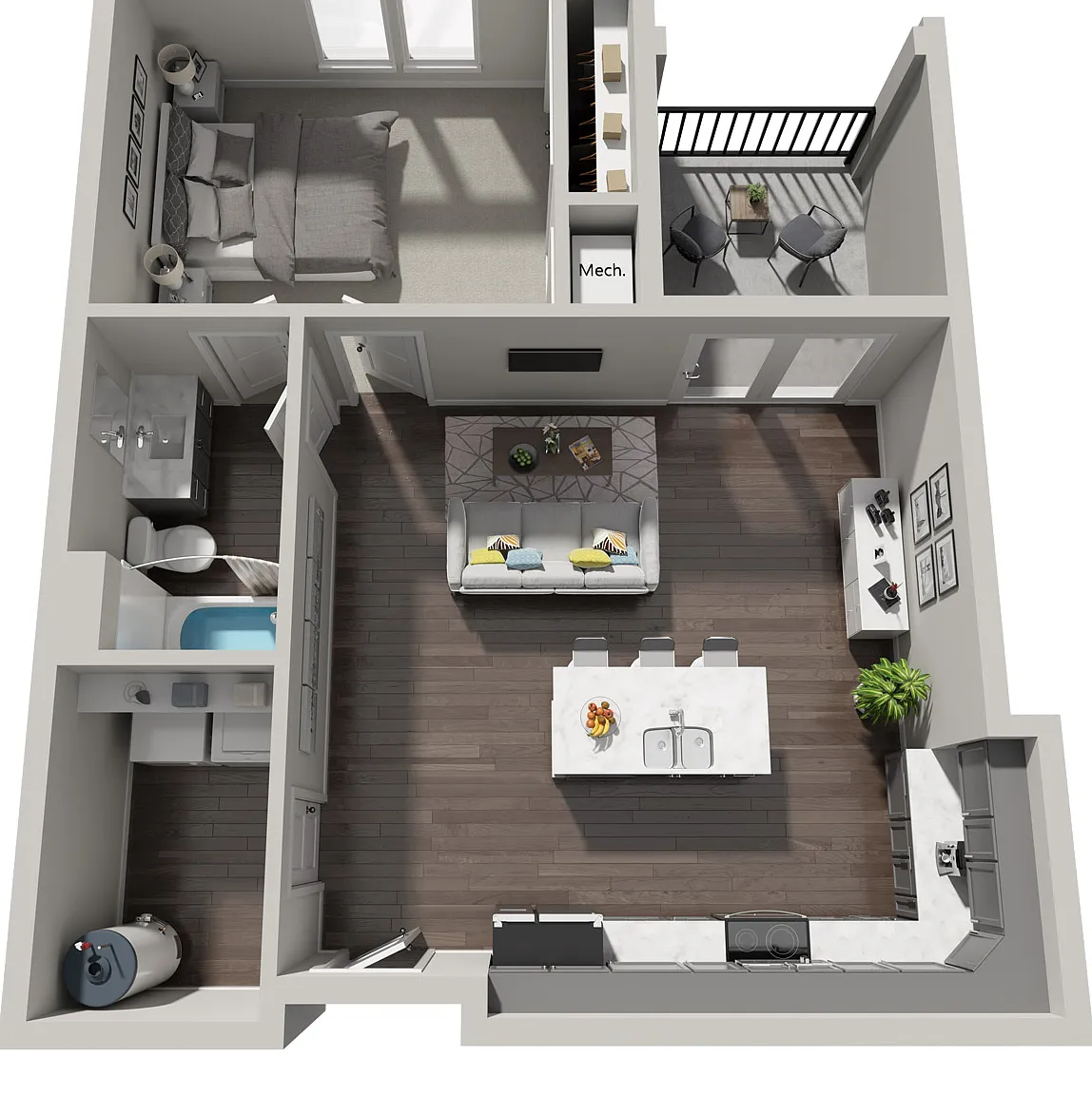 152 Mozart Lane - 3109 756sf 1BR/1BA Overture — Photo 3