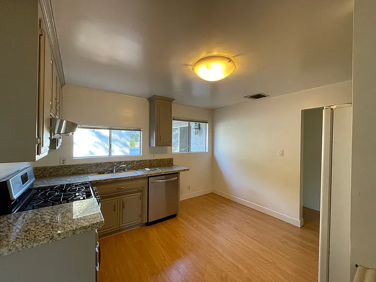 Kitchen has room for table