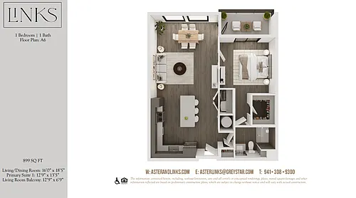 Floor plan Links A6