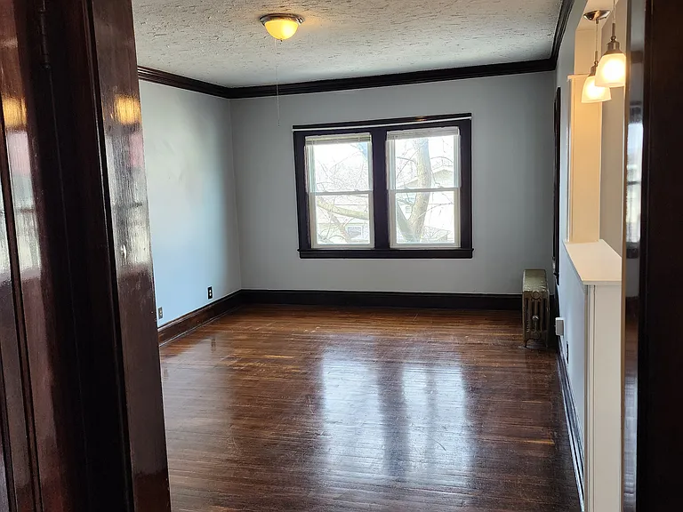 Entryway to living room view