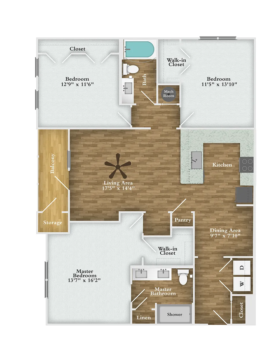 Floor plan 3 X 2