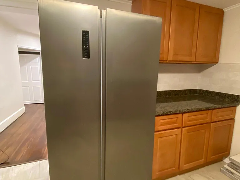 stainless fridge