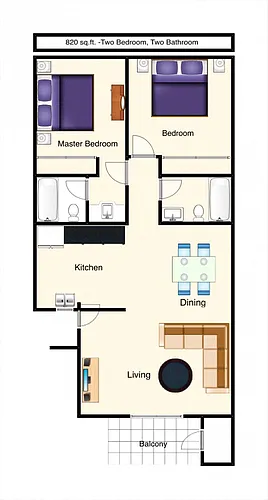 Floor plan Pinnacle (2x2)