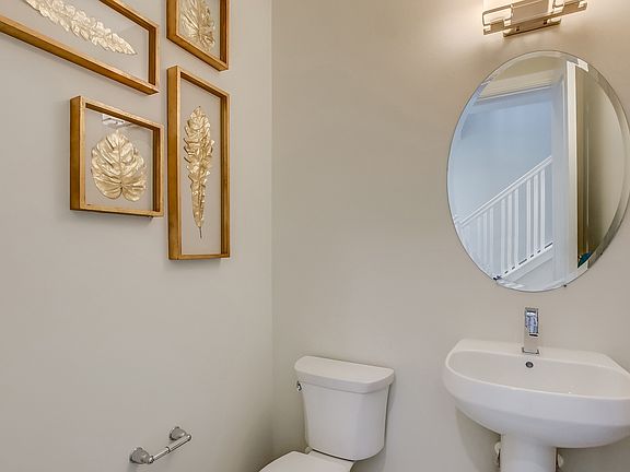 Spacious powder room
