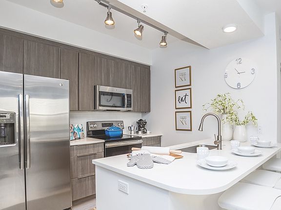 Kitchen in the Garden Style Building