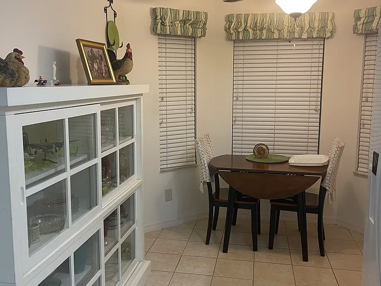 Kitchen that over looks 101 parking spot.