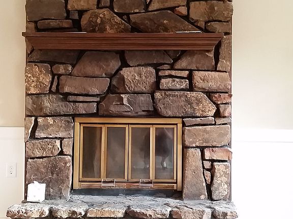 fire place in living room