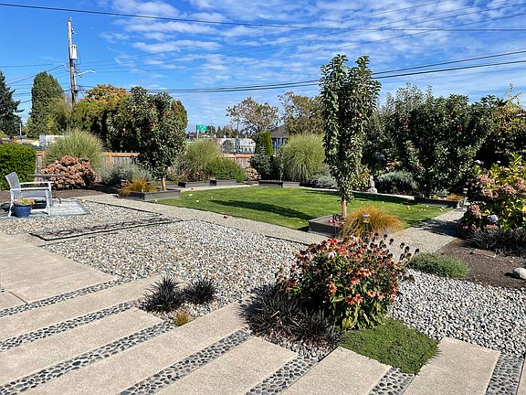 Front yard facing NE