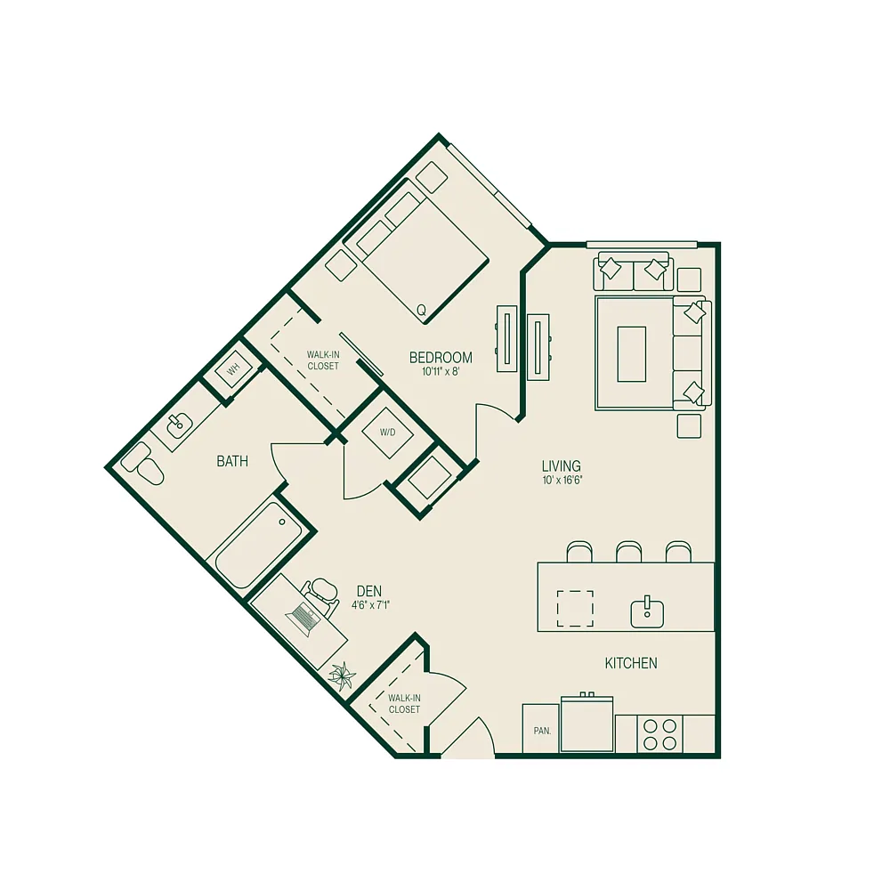 Floor plan A6.Den