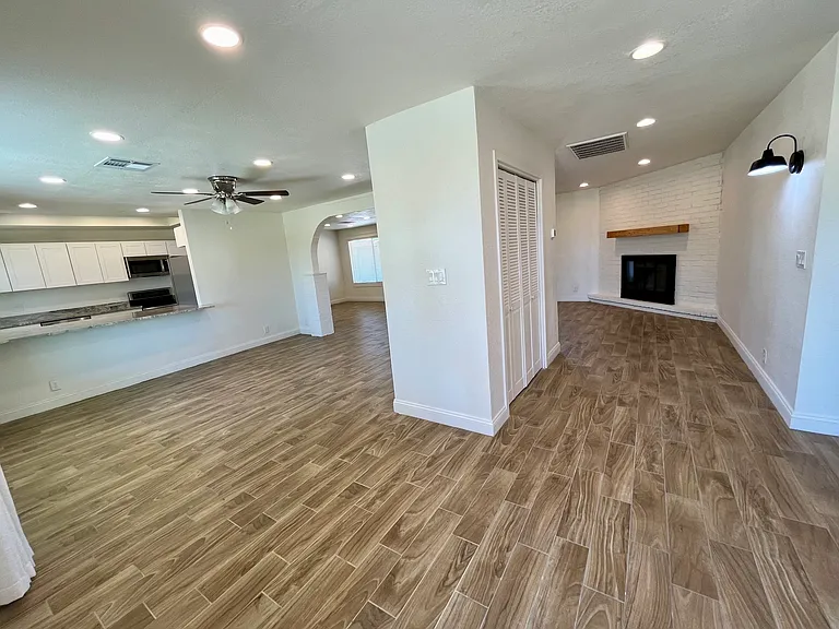 Living area bright and open floorplan