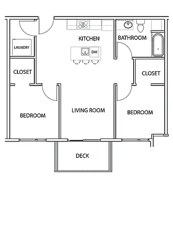 Floor plan 2 Bed