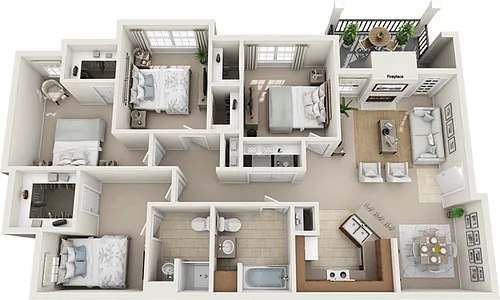 Floor plan 42A6c