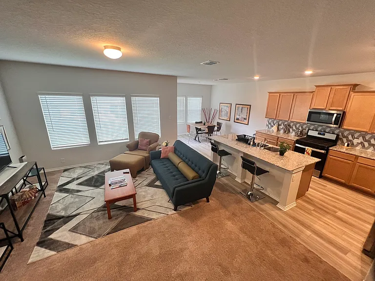First floor living area from stairs
