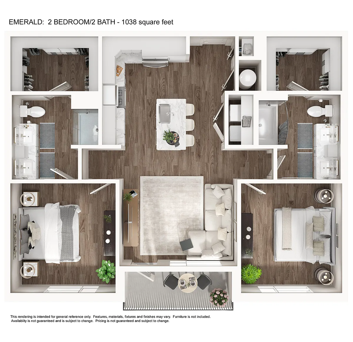 Floor plan 2x2 Emerald