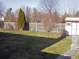 Fenced Rear Yard w/shed & sprinkler system
