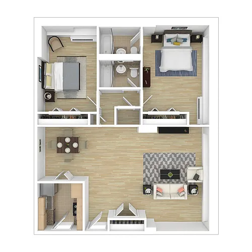 Floor plan 2B