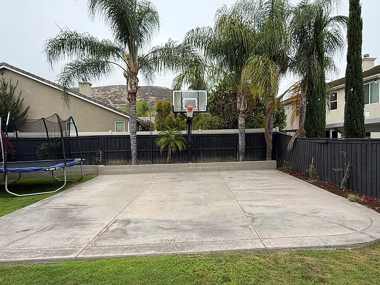Large basketball court or entertaining patio