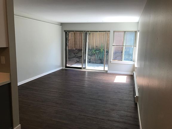 Living room with private patio