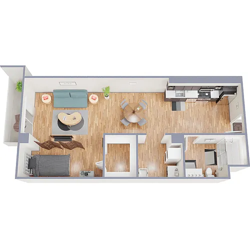 Floor plan Studio E