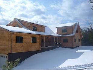 Front porch and grand mahogony entrance