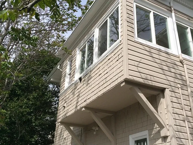 Back side of Property