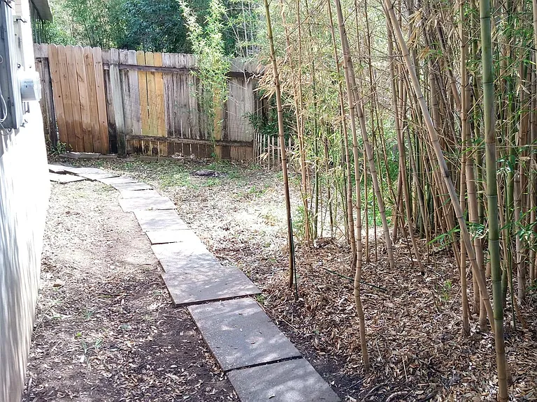 Private backyard area.