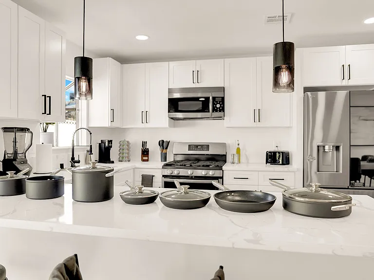 fully stocked with quality cookware