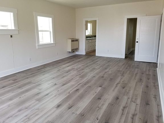 HUGE living room with wall heater