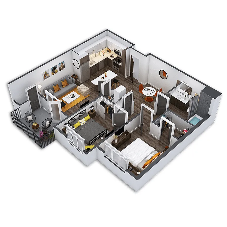 Floor plan Ponderosa