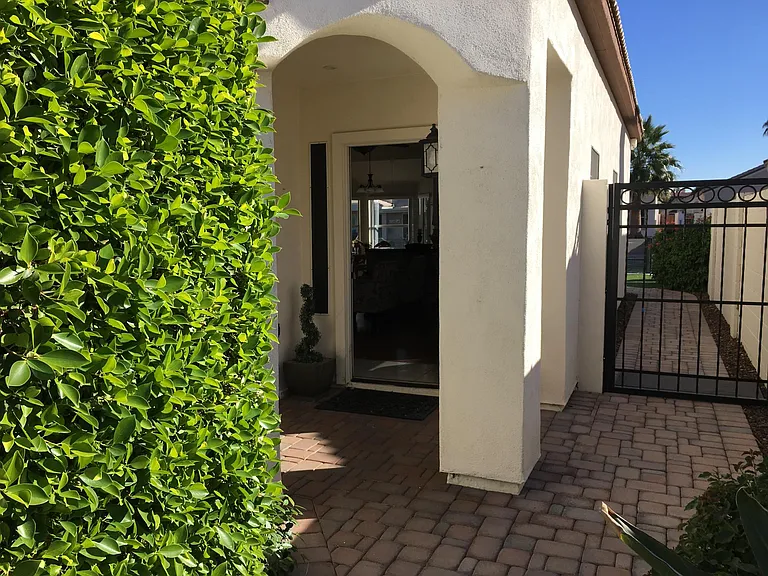 Front entry. Garden comes twice a month.