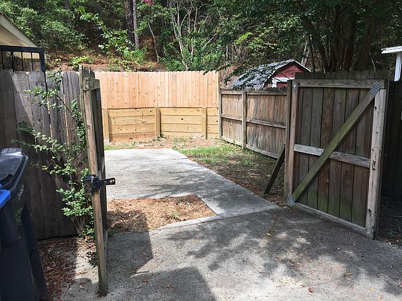 Easy access through double gates to back yard