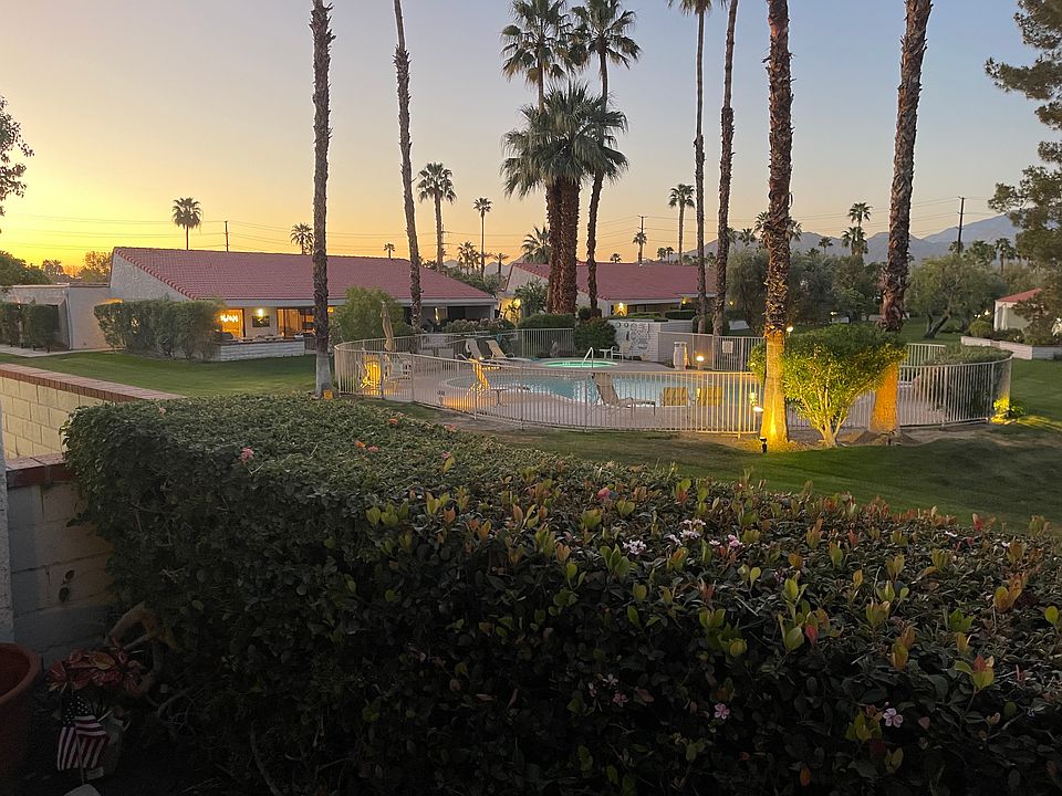 Pool View in evening