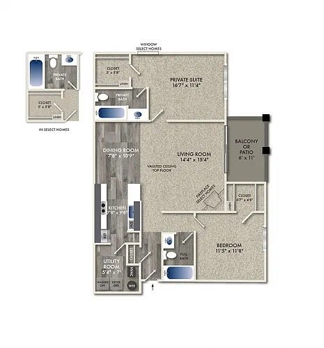 Floor plan Island