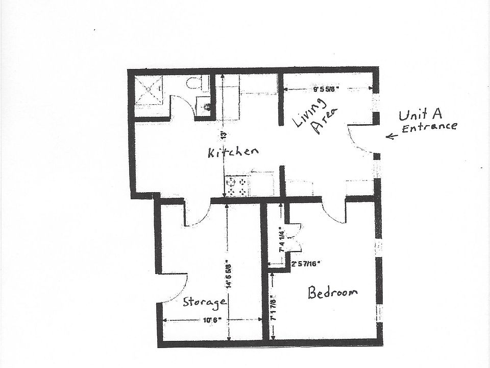 Apt A Floor plan