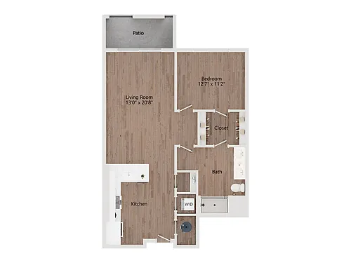 Floor plan 1K