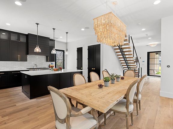 Dining area and kitchen
