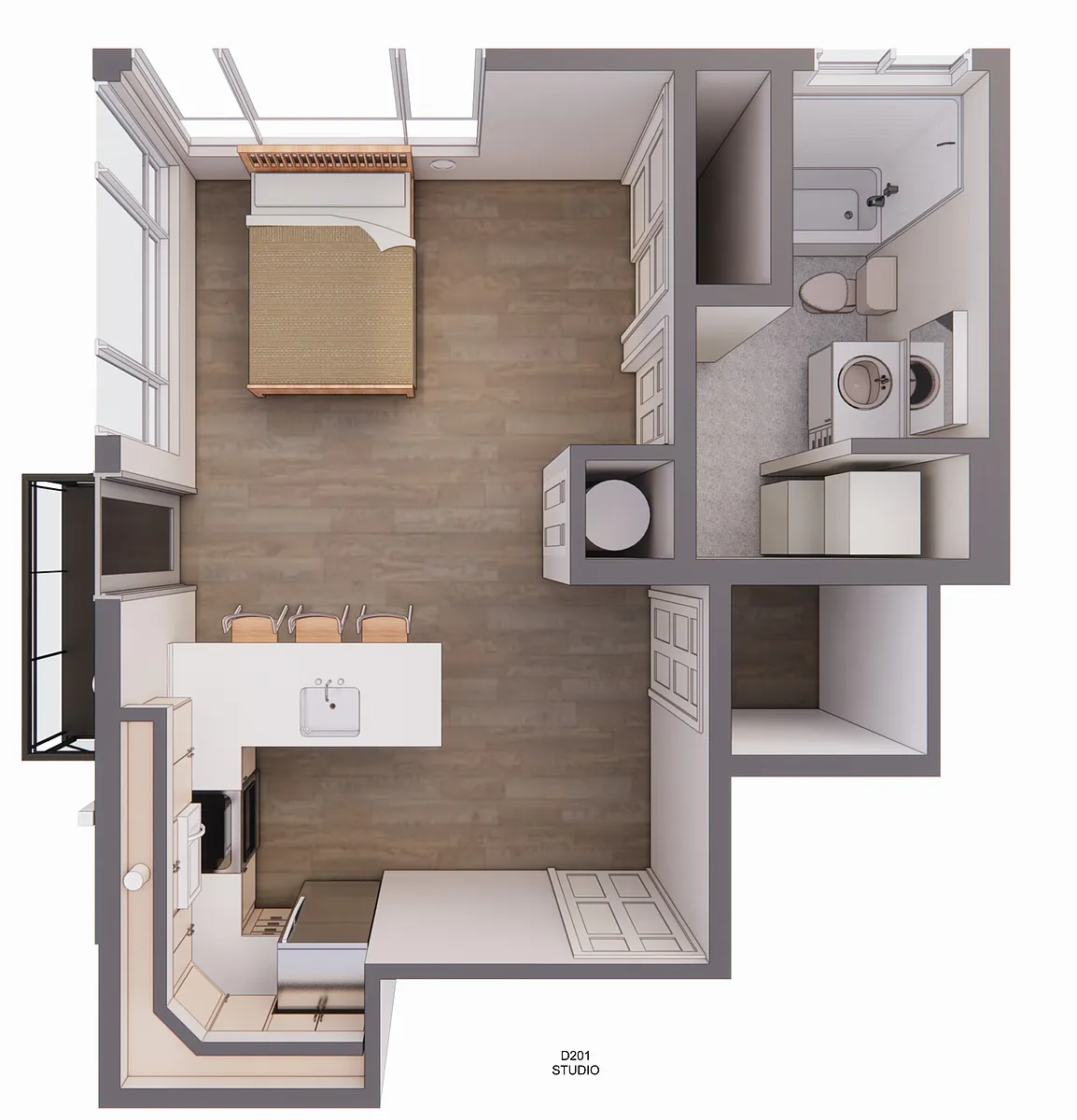 Floor plan 201 D