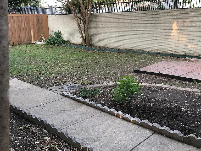 Another view of the private yard.
