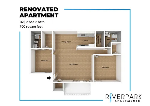 Floor plan B2 Renovated