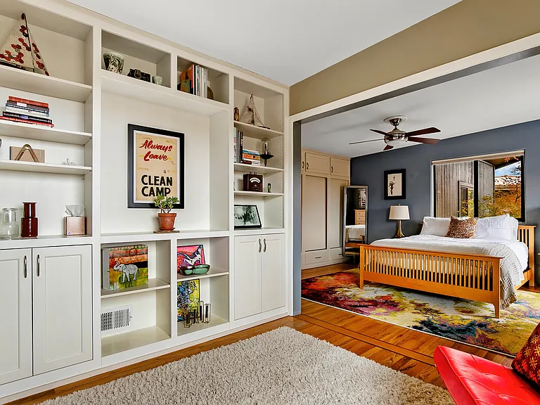 Second primary bedroom with large sitting area.