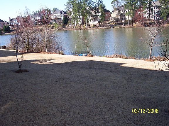 Mostly level backyard..bring the fishing pole!