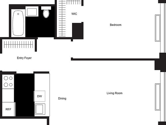 2nd image of 500 W 56th St APT 520