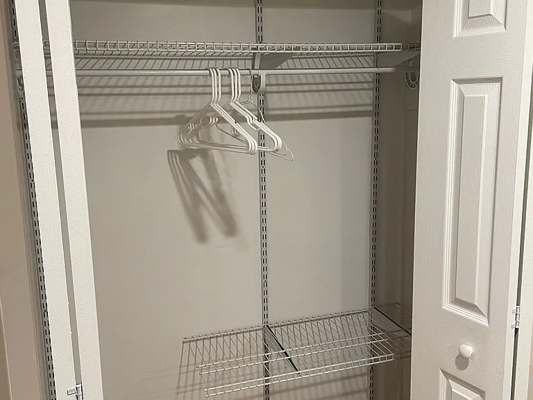 Closet located in living room area